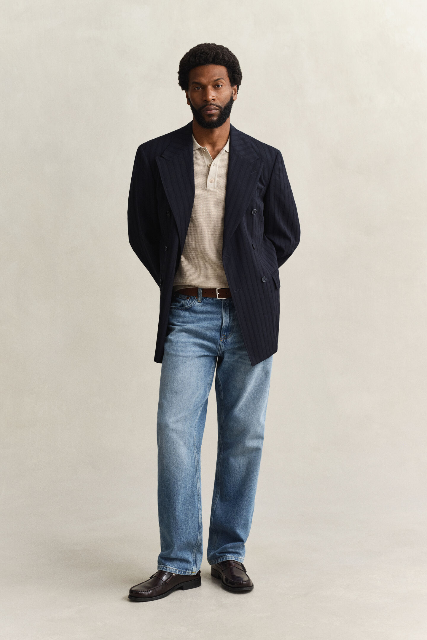 Pik&eacute;tr&ouml;ja i bomull med struktur