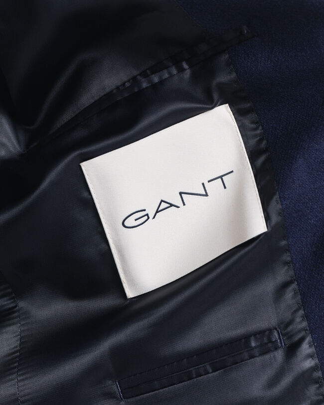 Slim fit klubblazer i ylleflanell