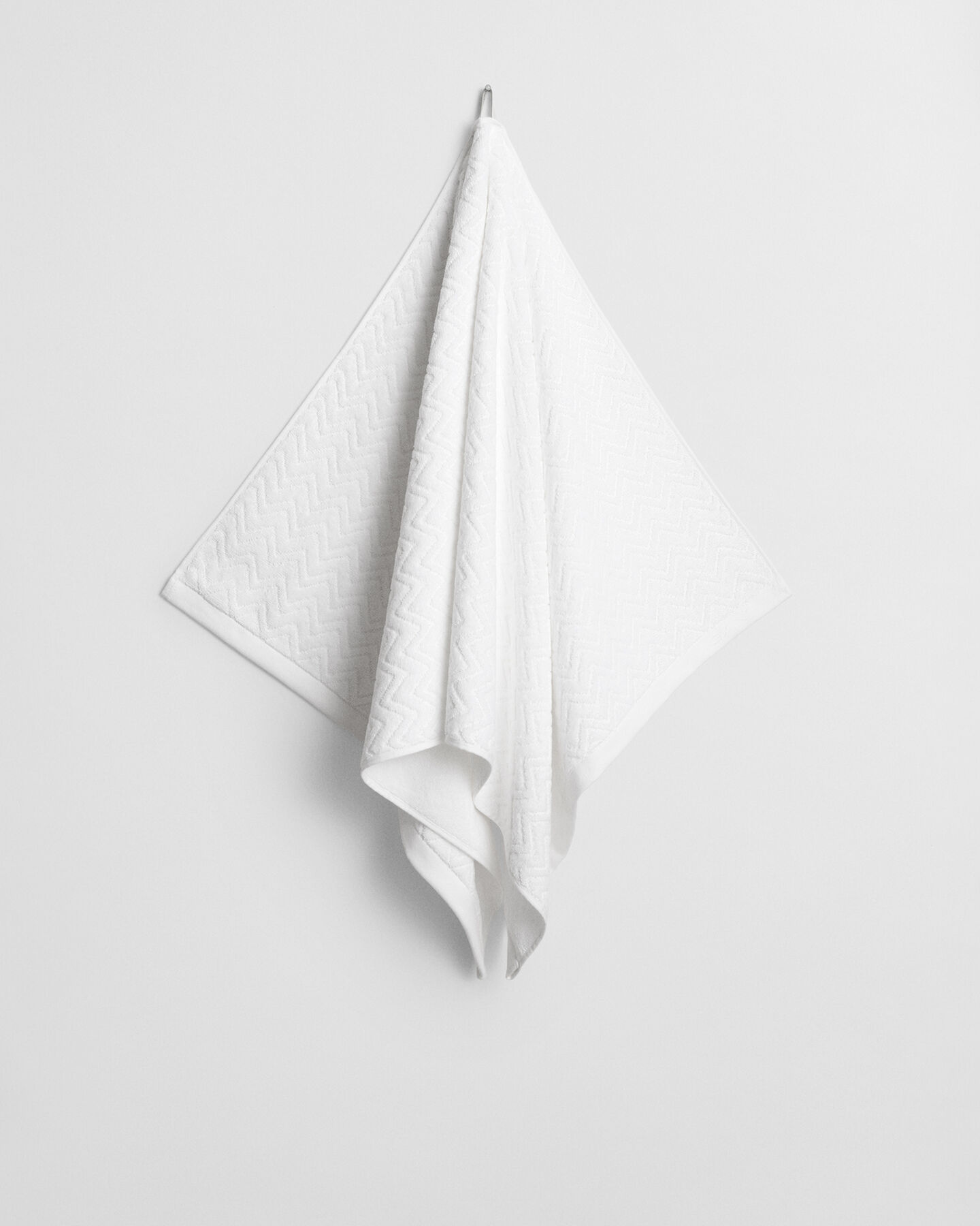 Jacquardv&auml;vd fiskbensm&ouml;nstrad handduk 70 x 140