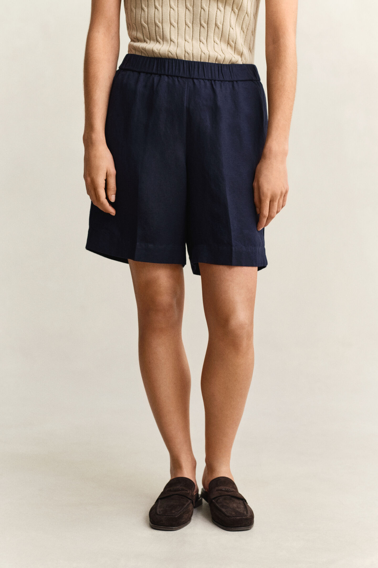 Shorts i linneblandning