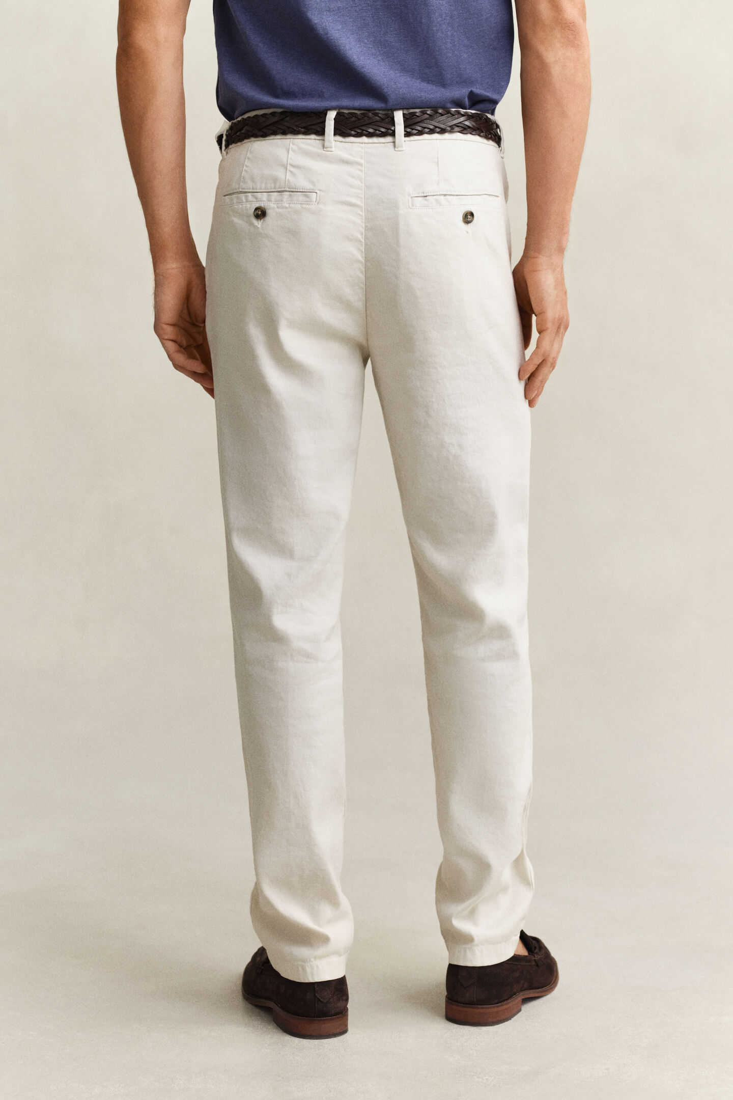 Chinos i linneblandning