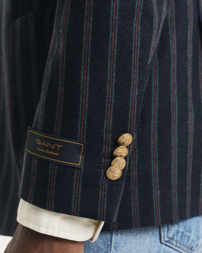 Randig club-blazer i flanell