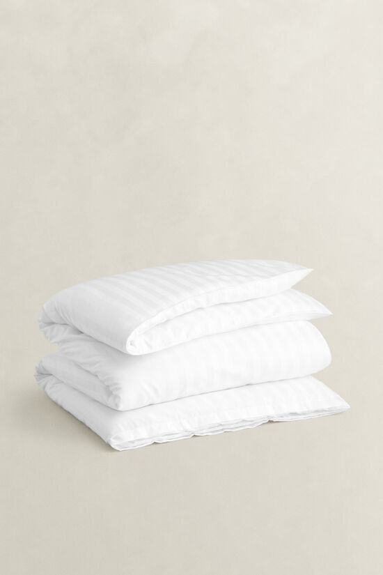 Sateen randigt p&aring;slakan, dubbel