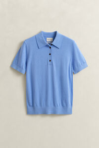 Kort&auml;rmad stickad Rugger