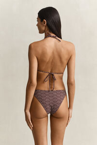 M&ouml;nstrad vadderad trekantsbikinitopp