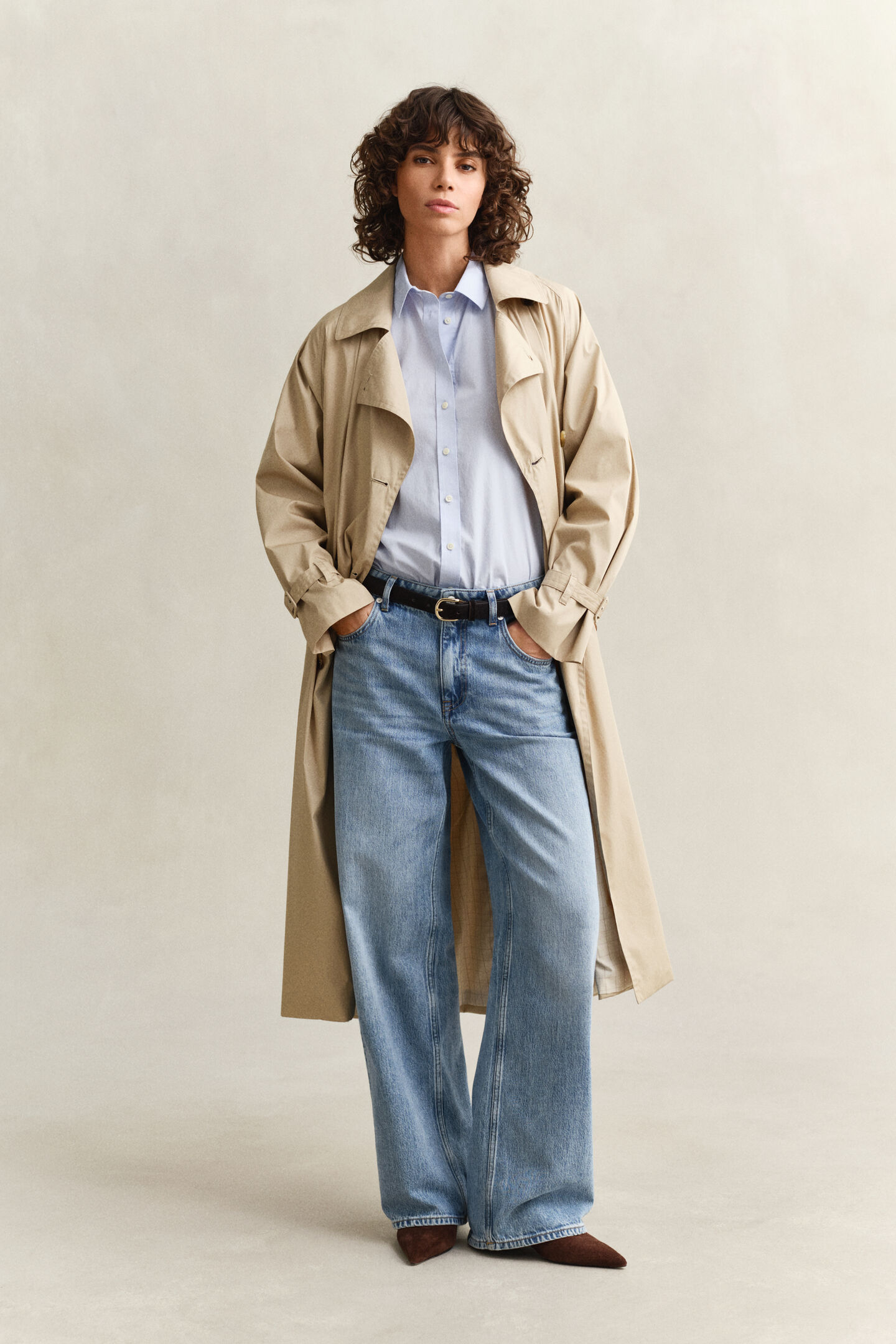 Regular fit klassisk poplinskjorta