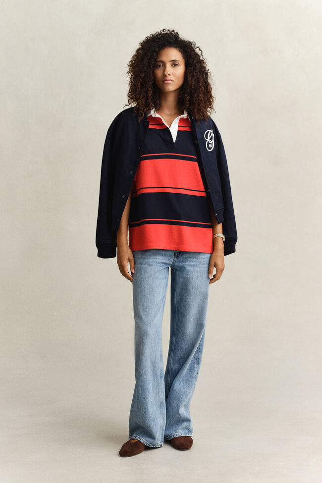 Bredrandig kort&auml;rmad Heavy Rugger