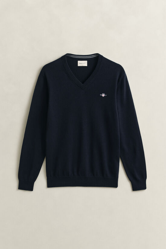 Klassisk V-ringad bomullstr&ouml;ja