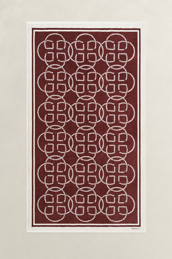 Strandhandduk med monogram