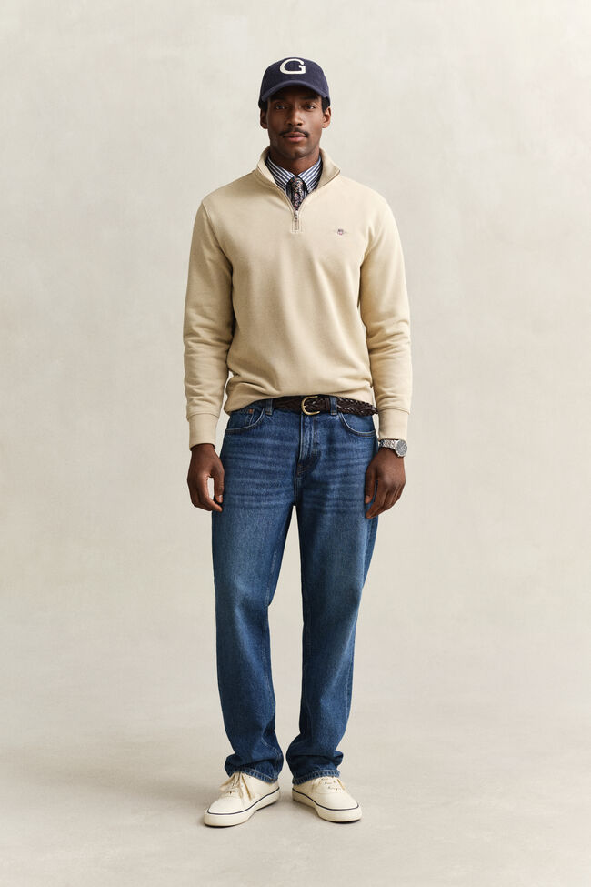 Shield sweatshirt med dragkedja vid hals&ouml;ppningen