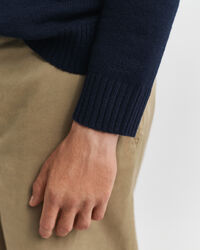 Hoodie i kashmirblandning