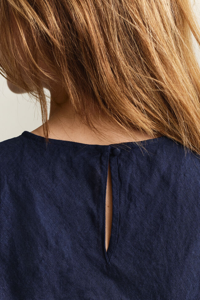 Snedskuren midikl&auml;nning i linne