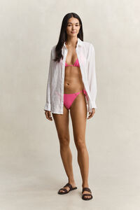 Bikintrosor med knytband i sidan