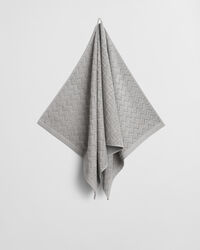 Jacquardv&auml;vd fiskbensm&ouml;nstrad handduk 70 x 140