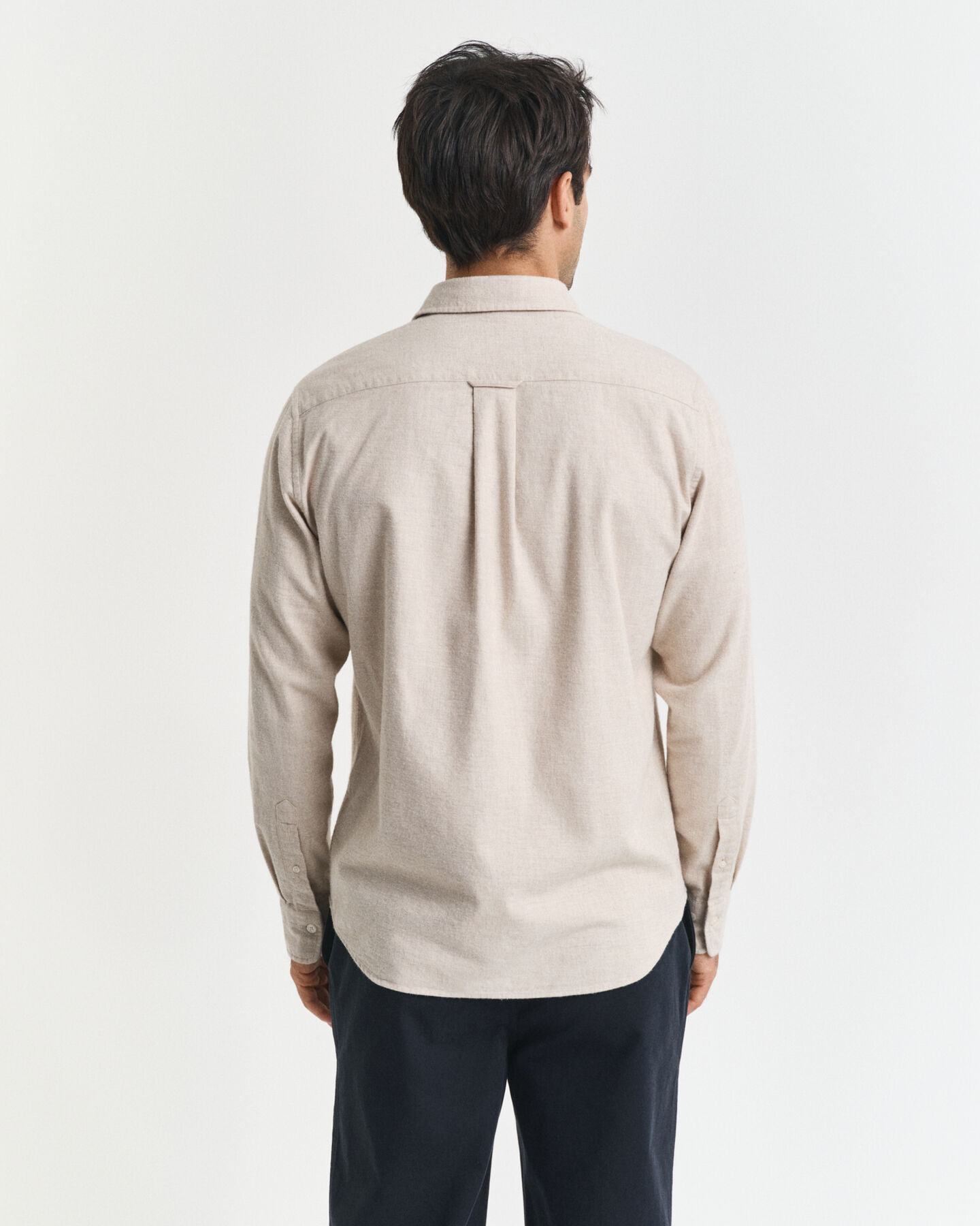 Regular fit melerad flanellskjorta