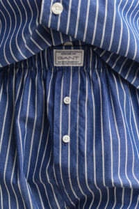 Pyjamasset i randig poplin