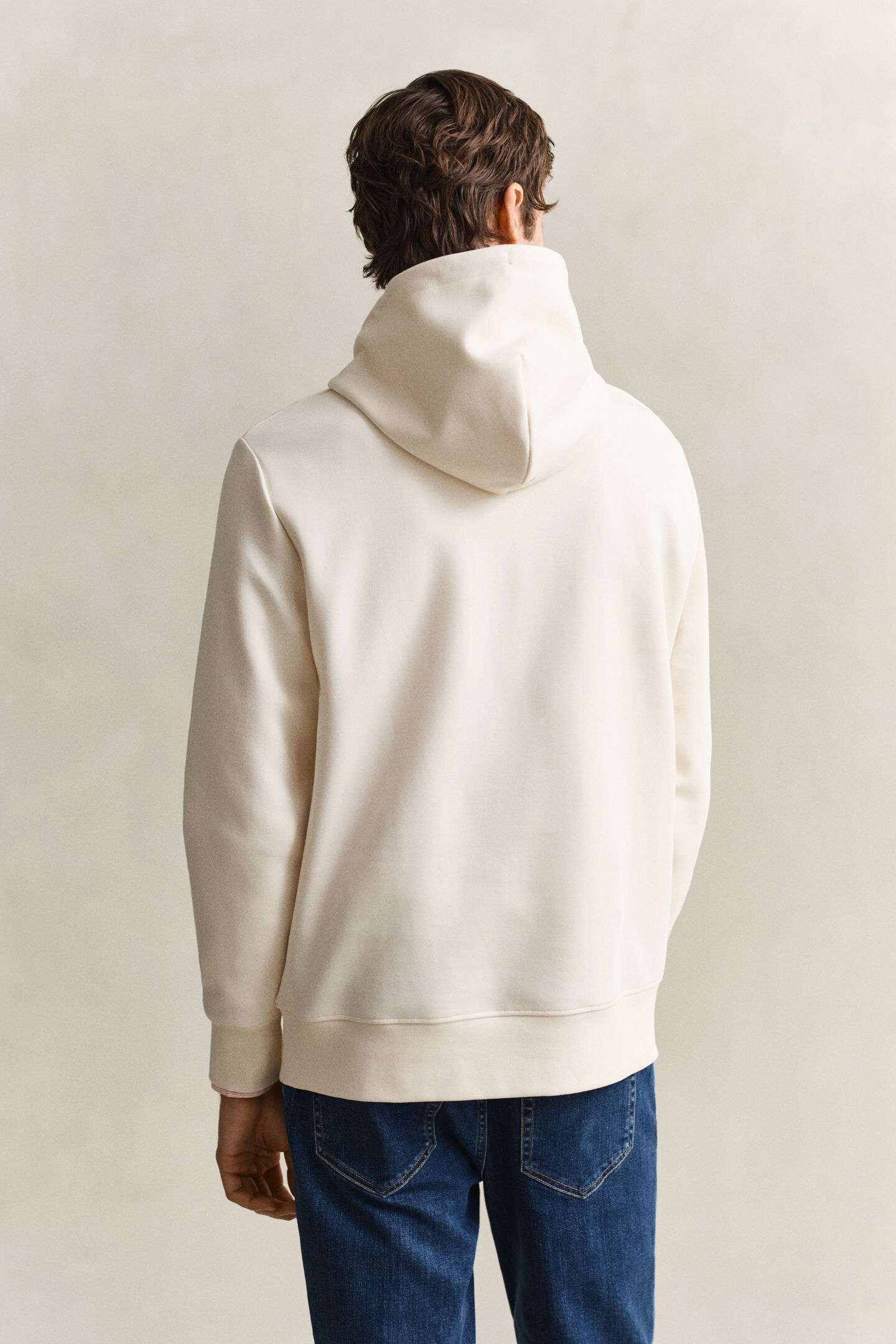 Hoodie i interlock