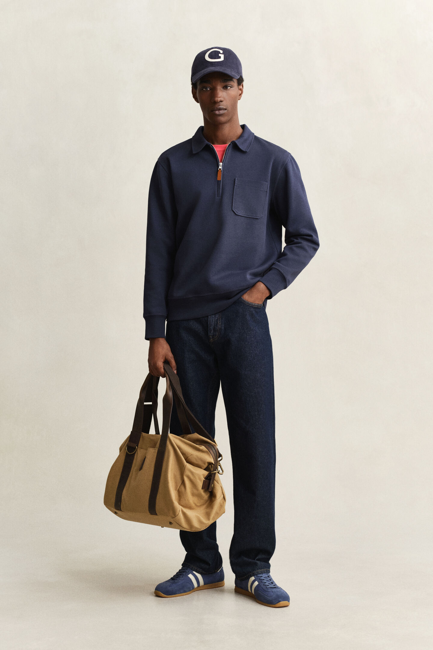 Ponte Di Roma sweatshirt med half-zip