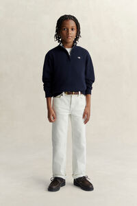 Teen Boys tr&ouml;ja med half-zip