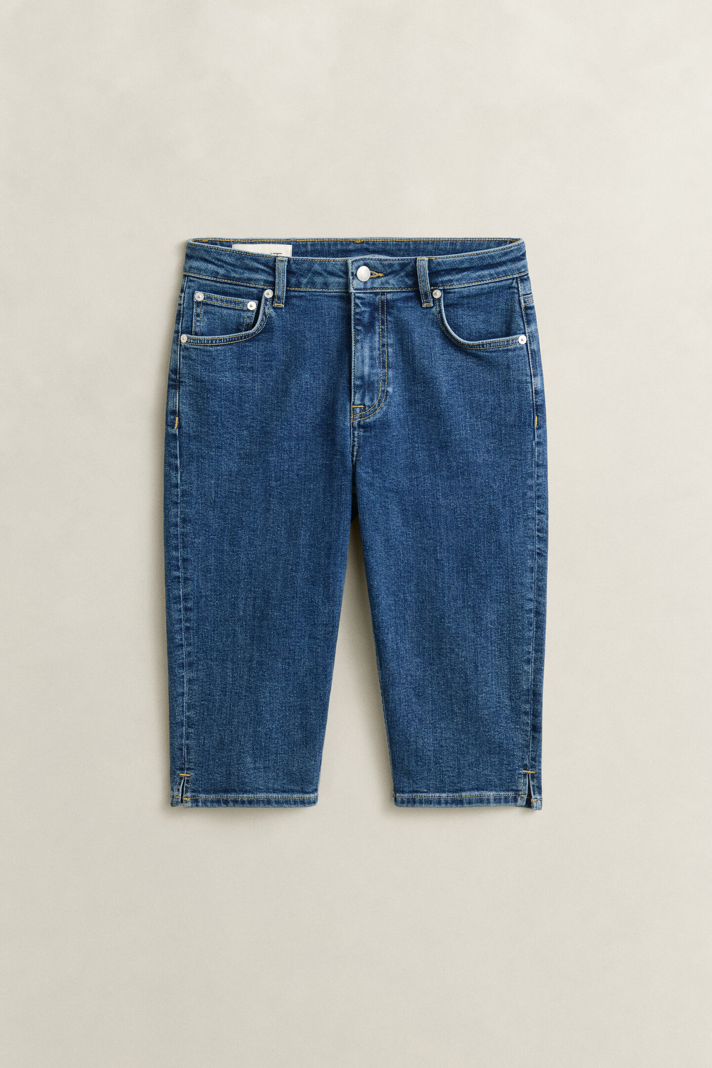 Capribyxor i denim