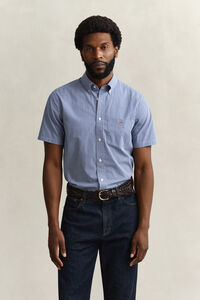Gingham Classic Poplin Short Sleeve Shirt