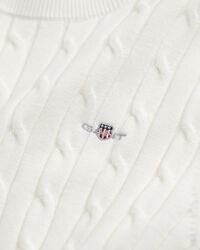 Kabelstickad kort&auml;rmad tr&ouml;ja