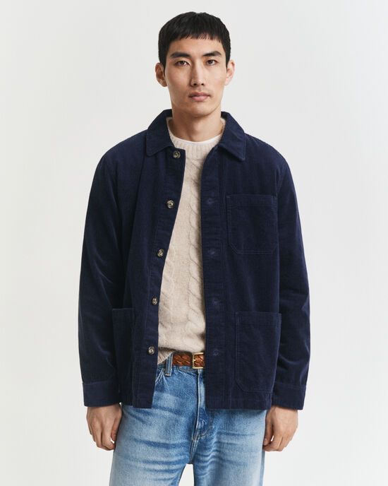 Regular fit skjortjacka i manchester