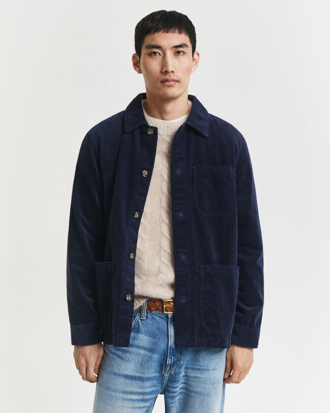 Regular fit skjortjacka i manchester