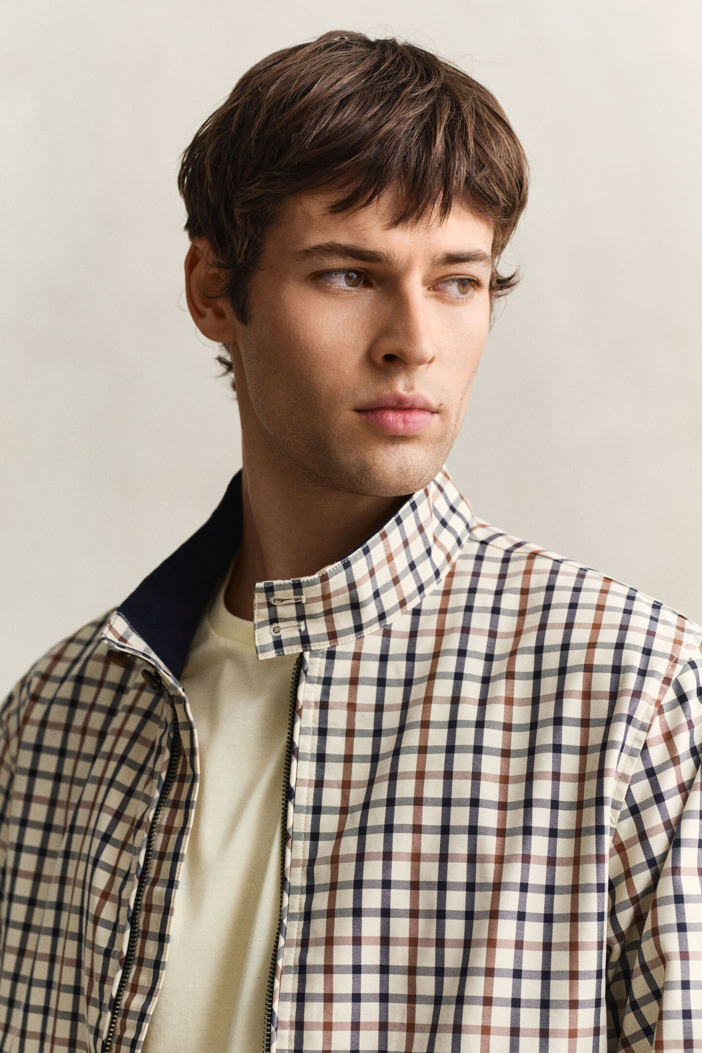 Harringtonjacka i bomullsblandning