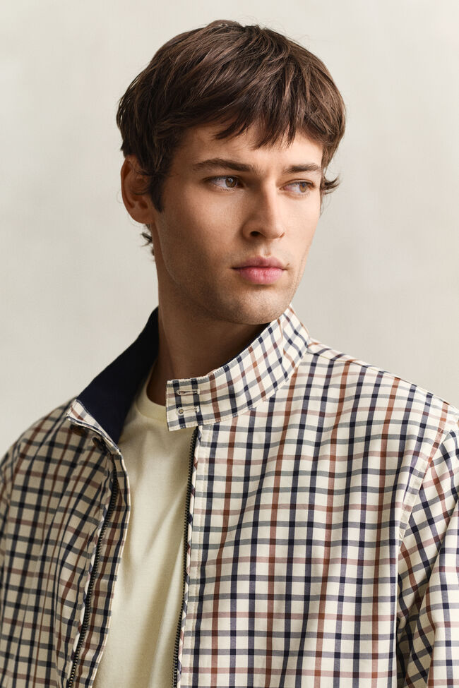 Harringtonjacka i bomullsblandning