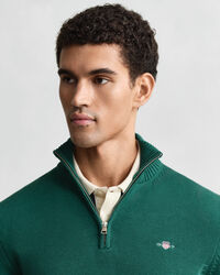 Casual Cotton tr&ouml;ja med dragkedja vid hals&ouml;ppningen