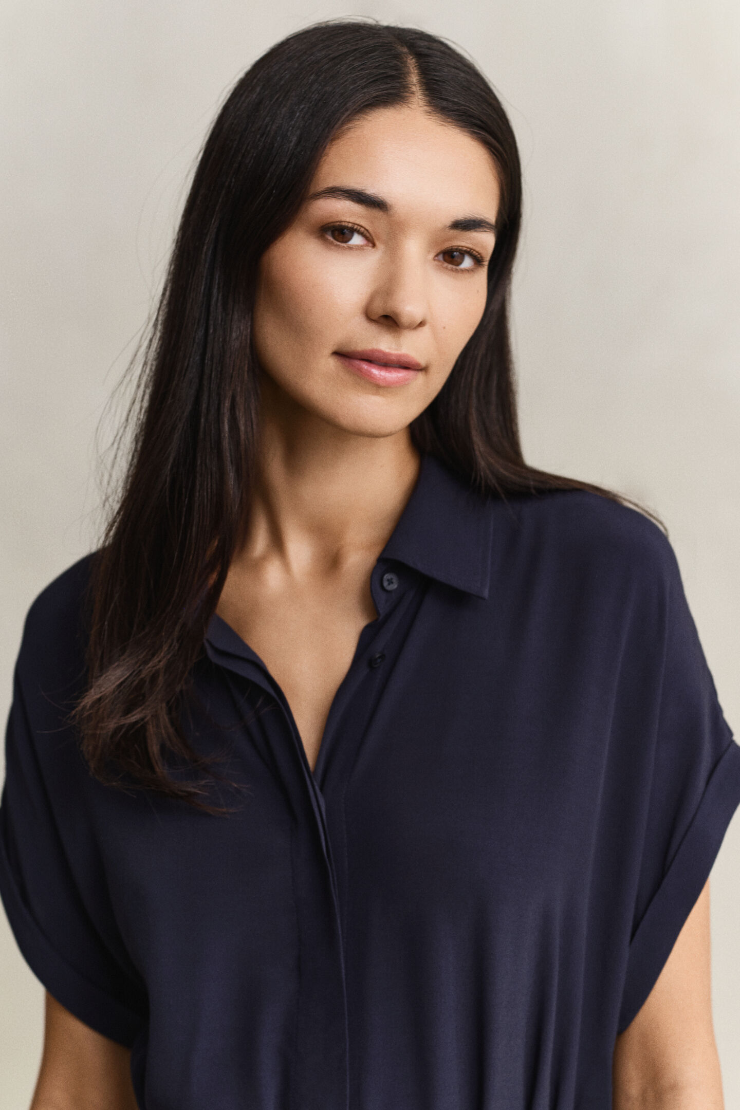 Skjortkl&auml;nning med holk&auml;rm