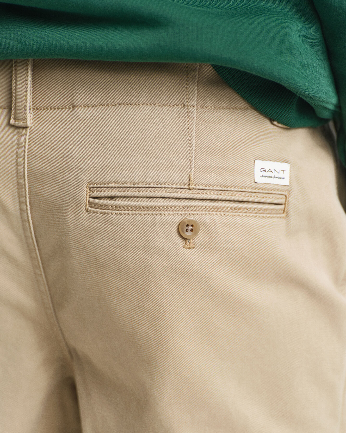 Relaxed fit chinos i bomullstwill