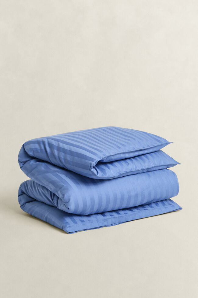 Sateen randigt p&aring;slakan, dubbel