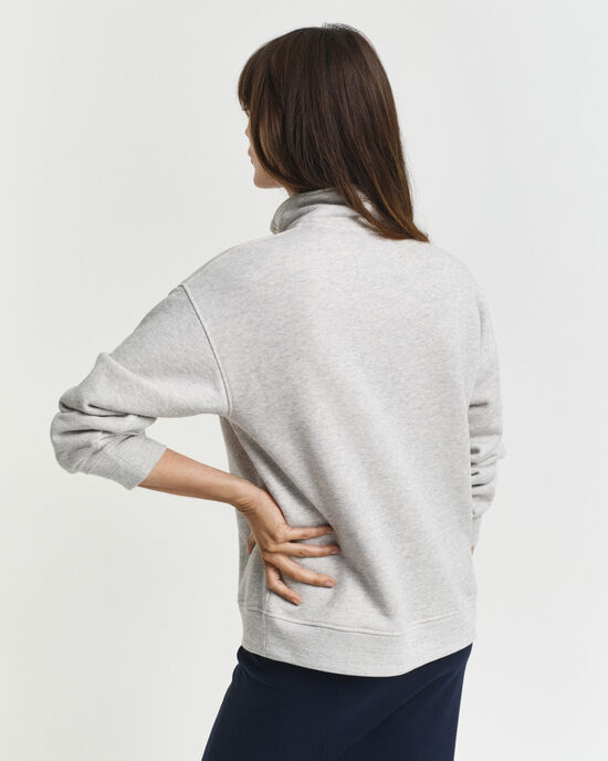 G-Badge Half Button-Up Sweatshirt