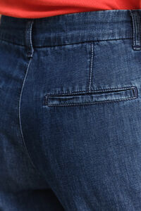 Jeans i bomull och linne