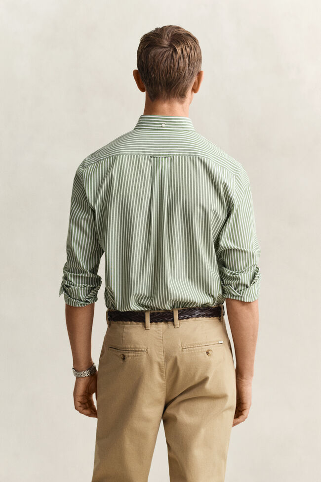 Randig klassisk poplinskjorta