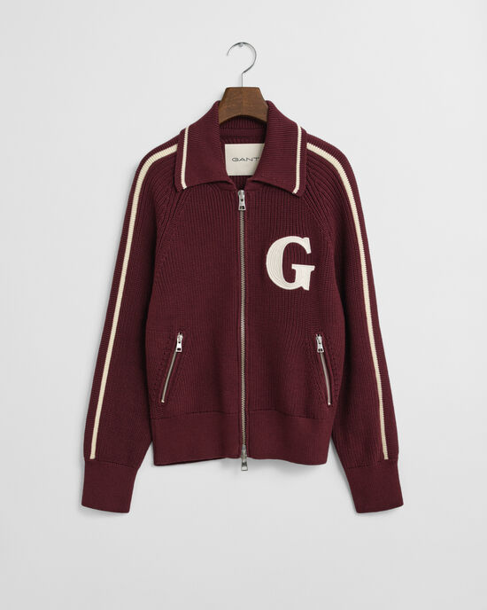 GANT Varsity kofta med dragkedja