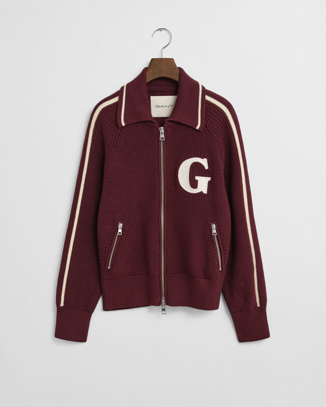 GANT Varsity kofta med dragkedja