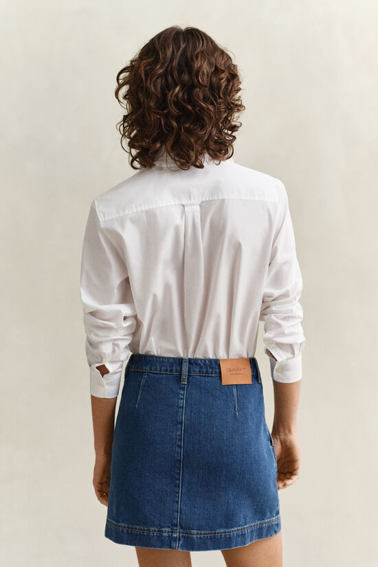 Bomullsskjorta med volang