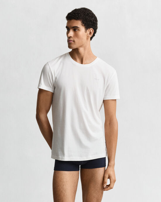 Tv&aring;pack rundhalsade T-shirtar