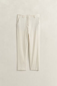 Skr&auml;ddarsydda byxor i linne med stretch