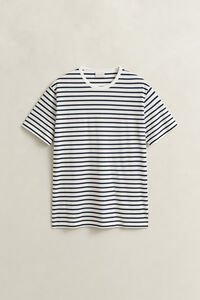 Randig T-shirt i pimabomull