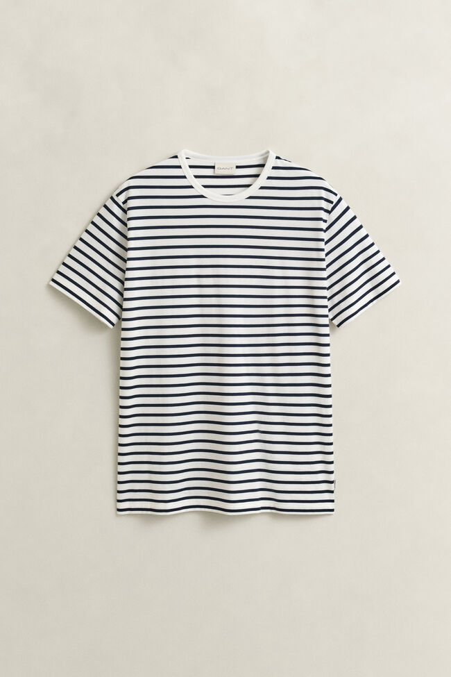 Randig T-shirt i pimabomull