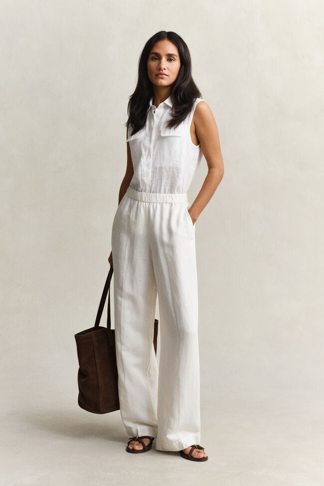 Byxor i linneblandning