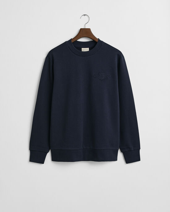 Tonal Shield Crew Neck Sweatshirt