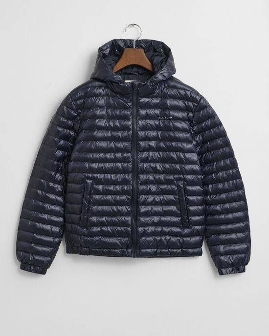 Teens glansig l&auml;tt vadderad jacka