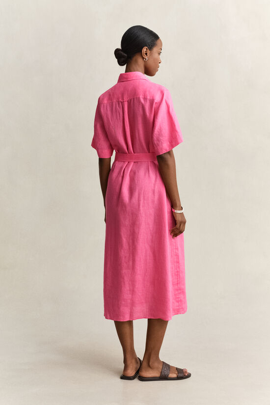 Skjortkl&auml;nning i linne