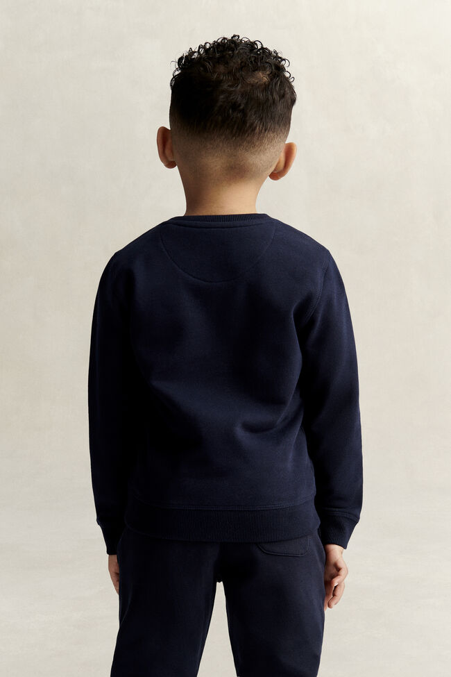 Kids sweatshirt med sk&ouml;ldemblem