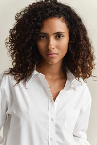 Relaxed fit klassisk poplinskjorta